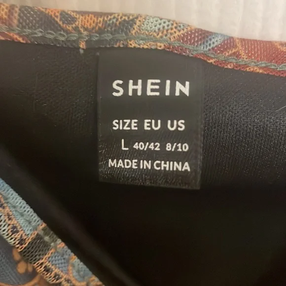 Shrub Sun Boho Hippie Spaghetti Strap Dress-Large - Picture 8 of 8